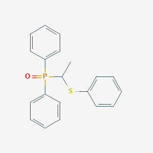molecular formula C20H19OPS B14463748 Oxo(diphenyl)[1-(phenylsulfanyl)ethyl]-lambda~5~-phosphane CAS No. 66164-48-5