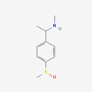 molecular formula C10H15NOS B1446379 [1-(4-Methanesulfinylphenyl)ethyl](methyl)amine CAS No. 1375472-47-1