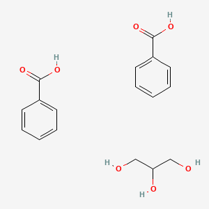 molecular formula C17H20O7 B14463805 Benzoic acid--propane-1,2,3-triol (2/1) CAS No. 66027-53-0
