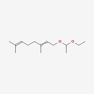 molecular formula C14H26O2 B14463845 2,6-Octadiene, 1-(1-ethoxyethoxy)-3,7-dimethyl- CAS No. 73003-77-7