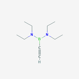 molecular formula C10H21BN2 B14463918 N,N,N',N'-Tetraethyl-1-ethynylboranediamine CAS No. 74032-16-9