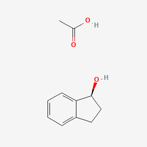 molecular formula C11H14O3 B14463933 acetic acid;(1S)-2,3-dihydro-1H-inden-1-ol CAS No. 68567-23-7