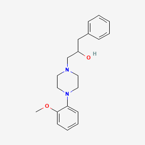 molecular formula C20H26N2O2 B14463959 alpha-Benzyl-4-(o-methoxyphenyl)-1-piperazineethanol CAS No. 73771-27-4