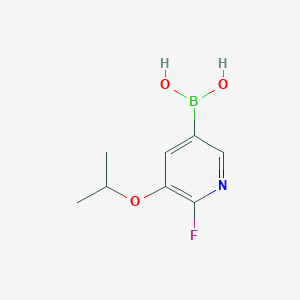 molecular formula C8H11BFNO3 B1446399 2-Fluoro-3-isopropoxypyridine-5-boronic acid CAS No. 1451390-97-8