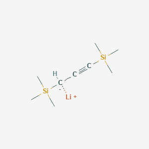 molecular formula C9H19LiSi2 B14464017 lithium;trimethyl(3-trimethylsilylprop-1-ynyl)silane CAS No. 71500-57-7
