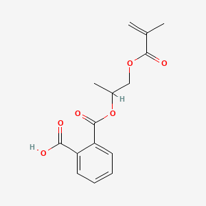 molecular formula C15H16O6 B14464059 Monomethacryloxyisopropyl phthalate CAS No. 65859-45-2