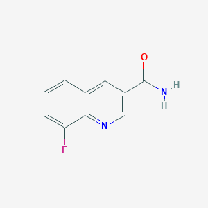 molecular formula C10H7FN2O B1446412 8-Fluoroquinoline-3-carboxamide CAS No. 71083-38-0