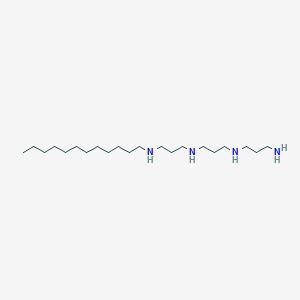 molecular formula C21H48N4 B14464120 N~1~-(3-Aminopropyl)-N~3~-[3-(dodecylamino)propyl]propane-1,3-diamine CAS No. 67228-82-4