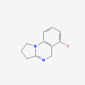 molecular formula C11H11FN2 B1446414 6-fluoro-1H,2H,3H,5H-pyrrolo[1,2-a]quinazoline CAS No. 1376222-40-0