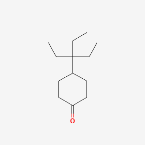 molecular formula C13H24O B14464152 4-(3-Ethylpentan-3-yl)cyclohexan-1-one CAS No. 68077-90-7
