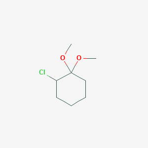 molecular formula C8H15ClO2 B14464168 2-Chloro-1,1-dimethoxycyclohexane CAS No. 65933-44-0