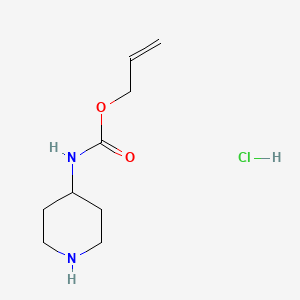 molecular formula C9H17ClN2O2 B1446417 Allyl piperidin-4-ylcarbamate hydrochloride CAS No. 885274-96-4