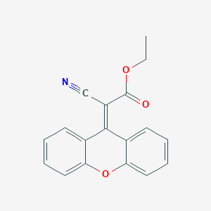 molecular formula C18H13NO3 B14464205 Ethyl cyano(9H-xanthen-9-ylidene)acetate CAS No. 65714-65-0