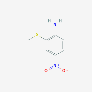 molecular formula C7H8N2O2S B14464208 2-(Methylsulfanyl)-4-nitroaniline CAS No. 69373-39-3