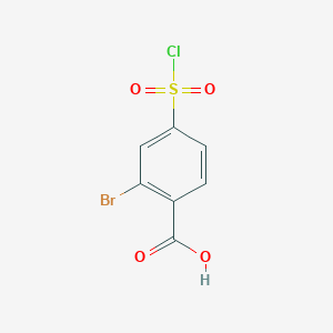 2-Bromo-4-(chlorosulfonyl)benzoic acid