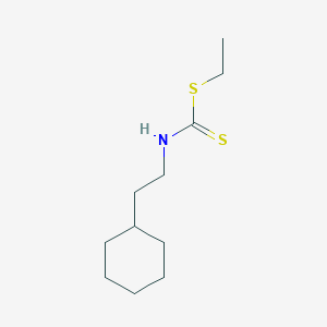 molecular formula C11H21NS2 B14464250 Ethyl (2-cyclohexylethyl)carbamodithioate CAS No. 72594-00-4