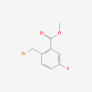 molecular formula C9H8BrFO2 B144643 Methyl 2-(bromomethyl)-5-fluorobenzoate CAS No. 138786-65-9