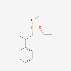 molecular formula C14H24O2Si B14464322 Methyl(2-phenylpropyl)diethoxysilane CAS No. 70851-46-6
