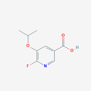 molecular formula C9H10FNO3 B1446434 6-Fluoro-5-isopropoxynicotinic acid CAS No. 1414870-56-6