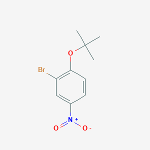 molecular formula C10H12BrNO3 B1446435 2-Bromo-1-(tert-butoxy)-4-nitrobenzene CAS No. 960309-85-7