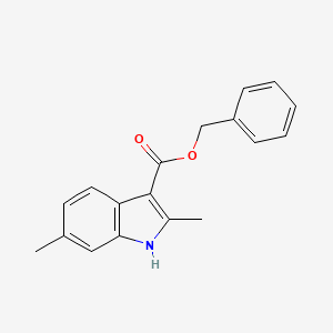molecular formula C18H17NO2 B1446437 2,6-Dimethylindole-3-benzyl carboxylate CAS No. 1227267-30-2