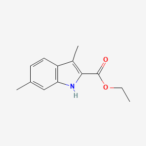 molecular formula C13H15NO2 B1446439 Ethyl 3,6-dimethyl-1H-indole-2-carboxylate CAS No. 1227268-79-2