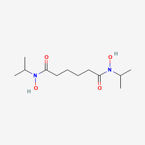 molecular formula C12H24N2O4 B14464393 N~1~,N~6~-Dihydroxy-N~1~,N~6~-di(propan-2-yl)hexanediamide CAS No. 73586-25-1