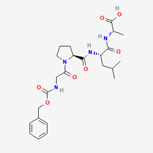 molecular formula C24H34N4O7 B14464401 N-[(Benzyloxy)carbonyl]glycyl-L-prolyl-L-leucyl-L-alanine CAS No. 68385-17-1