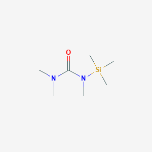 molecular formula C7H18N2OSi B14464406 N,N,N'-Trimethyl-N'-(trimethylsilyl)urea CAS No. 65768-03-8