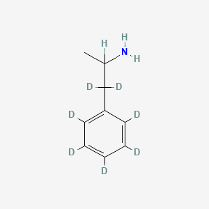 molecular formula C9H13N B14464439 Amphetamine-d7 CAS No. 73758-25-5