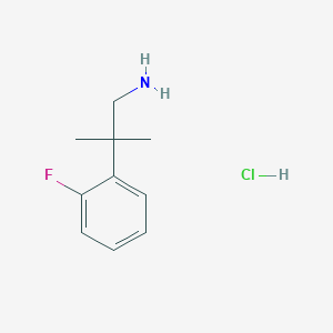 2-(2-Fluorophenyl)-2-methylpropylamine HCl