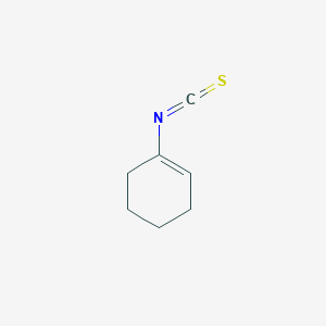 molecular formula C7H9NS B14464446 1-Isothiocyanato-cyclohexene CAS No. 71055-61-3