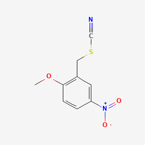 molecular formula C9H8N2O3S B14464472 Thiocyanic acid, 2-methoxy-5-nitrobenzyl ester CAS No. 73909-01-0