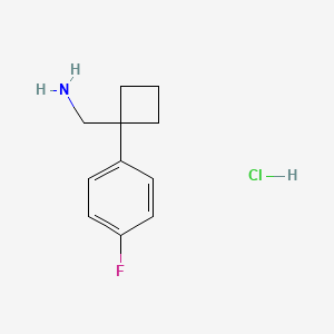 (1-(4-Fluorophenyl)cyclobutyl)methanamine hydrochloride
