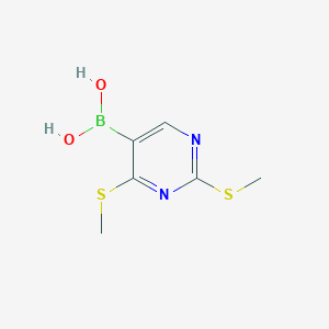 2,4-Bis(methylsulfanyl)pyrimidine-5-boronic acid