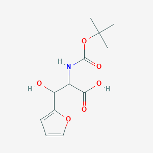 molecular formula C12H17NO6 B1446452 Boc-D-threo-3-(furan-2-yl)serine CAS No. 1134859-70-3