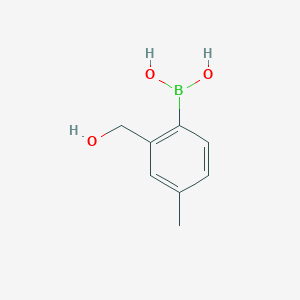 molecular formula C8H11BO3 B1446456 2-羟甲基-4-甲基苯硼酸 CAS No. 1451391-52-8