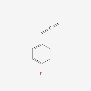 molecular formula C9H7F B14464572 Benzene, 1-fluoro-4-(1,2-propadienyl)- CAS No. 70090-77-6