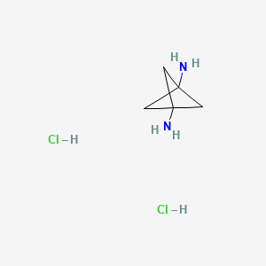 molecular formula C5H12Cl2N2 B1446458 Bicyclo[1.1.1]pentane-1,3-diamine dihydrochloride CAS No. 147927-61-5