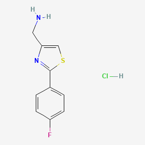 (2-(4-Fluorophenyl)thiazol-4-yl)methanamine hydrochloride