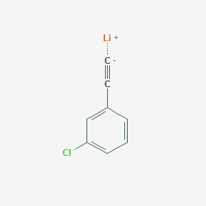 molecular formula C8H4ClLi B14464617 lithium;1-chloro-3-ethynylbenzene CAS No. 73257-24-6