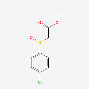 molecular formula C9H9ClO3S B14464653 Methyl (4-chlorobenzene-1-sulfinyl)acetate CAS No. 73281-90-0