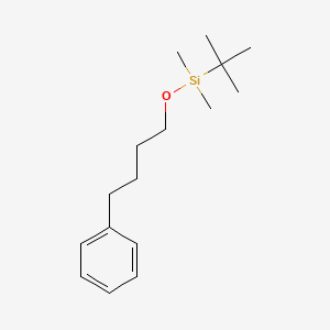 molecular formula C16H28OSi B14464670 Silane, (1,1-dimethylethyl)dimethyl(4-phenylbutoxy)- CAS No. 72064-43-8