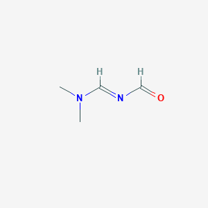 molecular formula C4H8N2O B14464676 N-[(E)-(Dimethylamino)methylidene]formamide CAS No. 67200-08-2