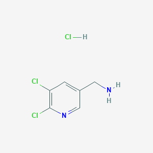 molecular formula C6H7Cl3N2 B1446471 (5,6-Dichloropyridin-3-yl)methanamine hydrochloride CAS No. 1428532-85-7