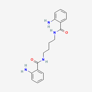 molecular formula C18H22N4O2 B14464732 N,N'-Tetramethylenebis(2-aminobenzamide) CAS No. 69583-10-4