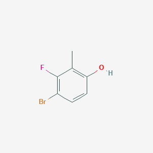 molecular formula C7H6BrFO B1446474 4-溴-3-氟-2-甲基苯酚 CAS No. 1262516-23-3