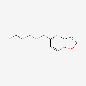 molecular formula C14H18O B1446476 5-Hexyl-1-benzofuran CAS No. 1400644-42-9