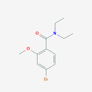 molecular formula C12H16BrNO2 B1446479 4-Bromo-N,N-diethyl-2-methoxybenzamide CAS No. 1393442-26-6