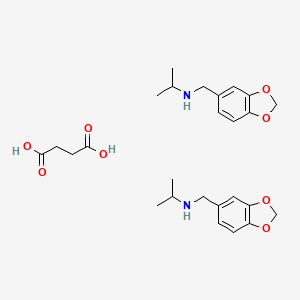 molecular formula C26H36N2O8 B14464792 N-Isopropyl-piperonylamine succinate CAS No. 72156-42-4